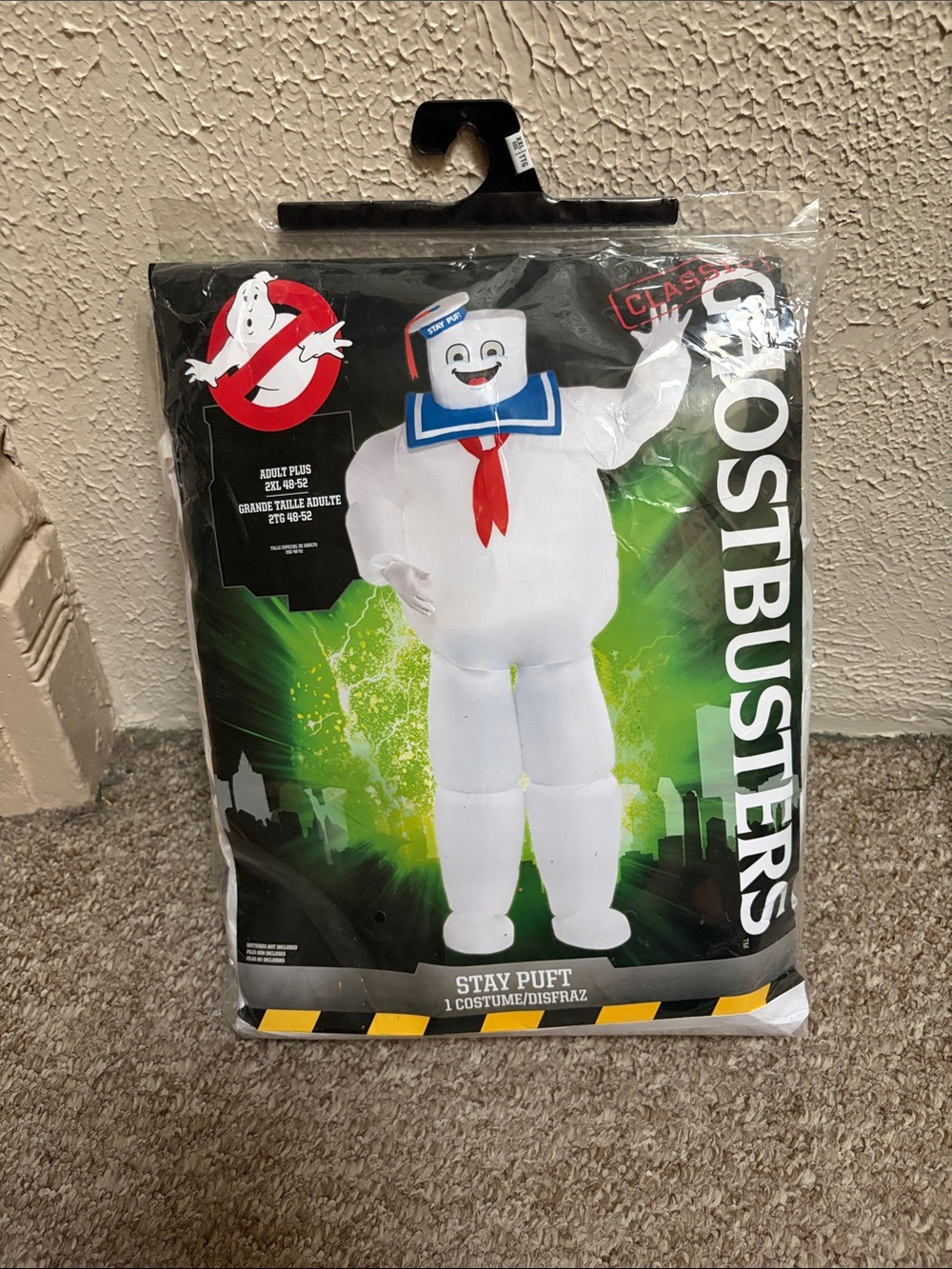 Ghostbusters Stay Puft Inflatable Adult Plus Halloween Costume 2XL